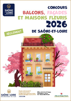 affiche maison fleurie