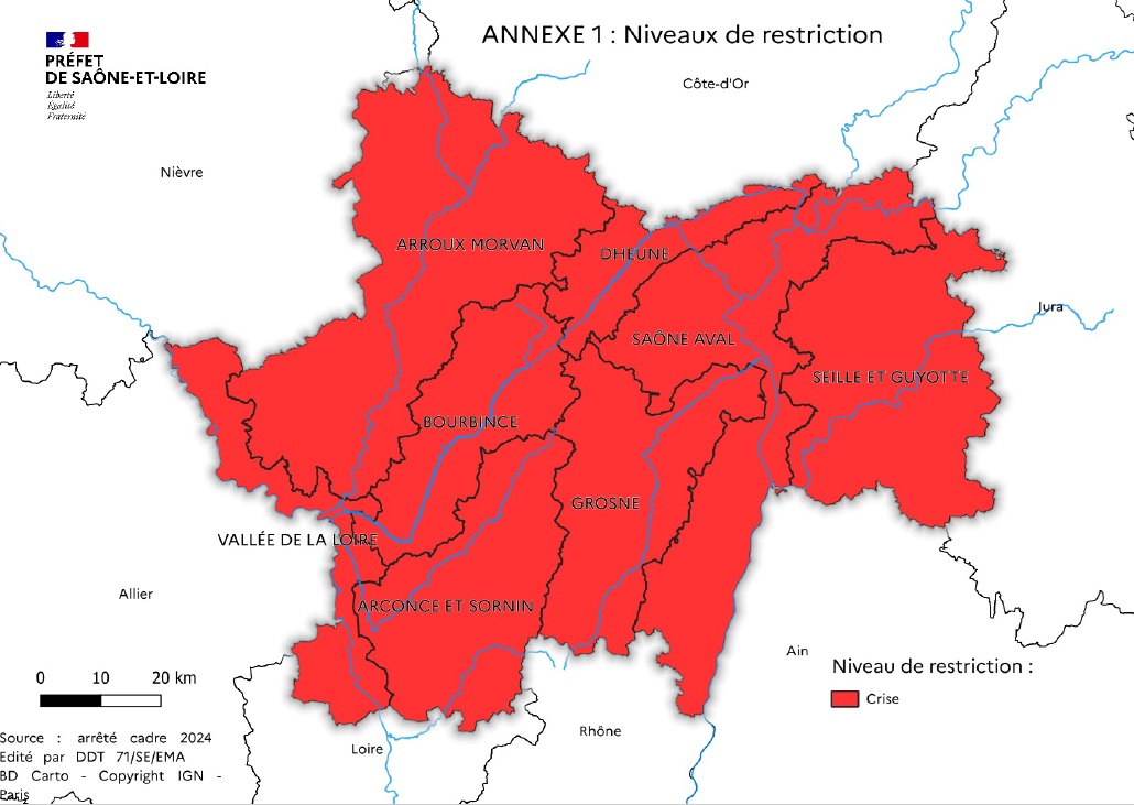 Carte sécheresse